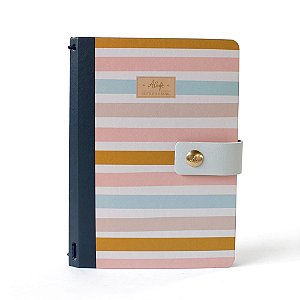 Mini Capa Dura Xadrez Vichy Azul Marinho (Para 4 Mini Blocos) Para Mini  Planner A.Craft - Fancy Goods