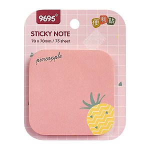 Bloco Autoadesivo Sticky Notes Abacaxi 9695 - Pineapple Rosa