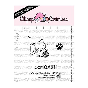 Kit de Carimbos Mini Gatinho 1 - Lilipop