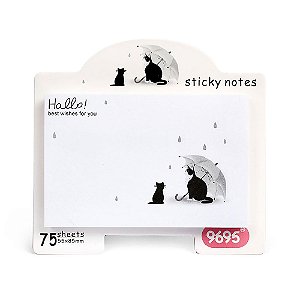 Post-it Sticky Notes com Base Hallo Gato - Guarda Chuva 2