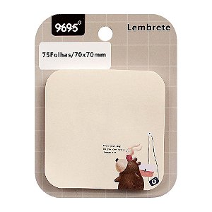 Post-it Sticky Notes Animais 9695 - Marrom Urso