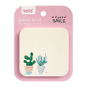 Post-it Sticky Notes Plantas 9695 - Keep Smile Rosa