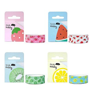 Fita Decorativa Washi Tape Frutas Nice Holiday