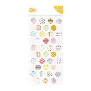 Adesivo Decorativo De Papel Basic Sticker Bolinhas Nekoni