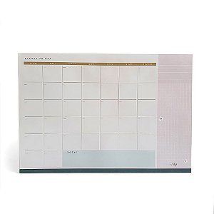 Planner de Mesa Bloco Mensal 50 Folhas A4 90g A.Craft