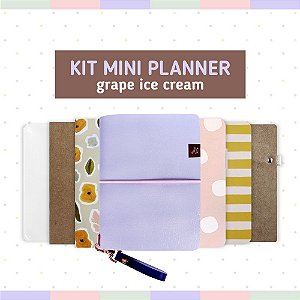 Kit Mini Planner Grape Ice Cream