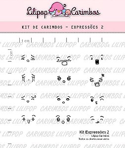 Kit de Carimbos Expressões 2 - Lilipop