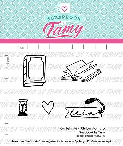 Kit de Carimbos M Clube do Livro Scrapbook by Tamy - Lilipop