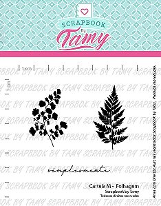 Kit de Carimbos M Folhagem Scrapbook by Tamy - Lilipop