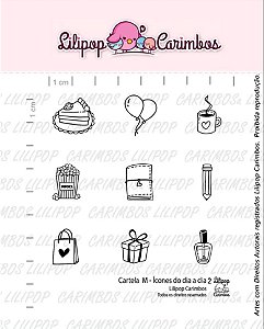 Kit de Carimbos Ícones do Dia a Dia 2 - Lilipop