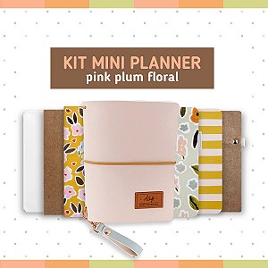 Kit Mini Planner Pink Plum Floral