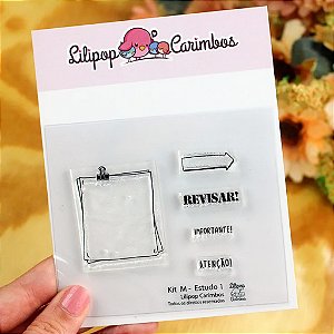 Kit de Carimbos M Estudo 1 - Lilipop