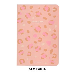 Caderno Sem Pauta Leopard Pink Para Planner A.Craft Tamanho Padrão