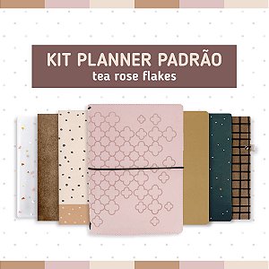 Kit Planner Padrão Tea Rose Flakes