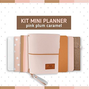 Kit Mini Planner Pink Plum Caramel