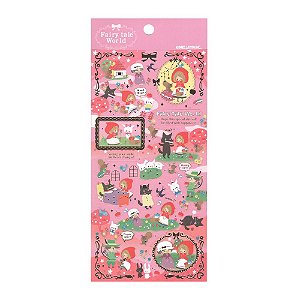 Adesivo Decorativo de Papel - Chapeuzinho Vermelho Fairy Tale World Kamio Japan
