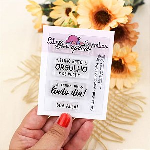 Carimbo Mini Recadinhos Fofos - Lilipop