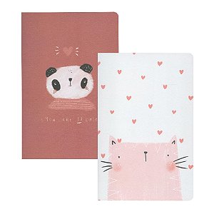 Caderno Brochura Pautado B5 Panda | Gato