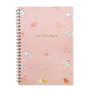 Caderno Espiral Pautado A5 Hello Kitty
