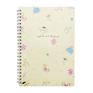 Caderno Espiral Pautado A5 Hello Kitty Pompompurin