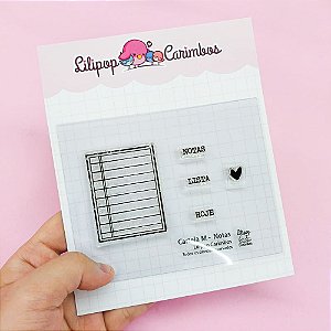 Kit de Carimbos M Notas - Lilipop