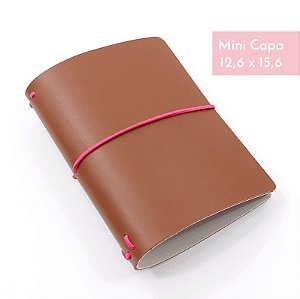 Mini Capa Chocolate (Para 4 Mini Blocos) Para Mini Planner A.Craft