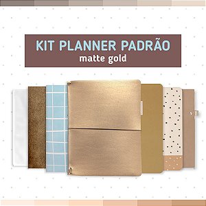 Kit Planner Padrão Matte Gold