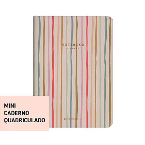 Mini Caderno Quadriculado Rainbow Para Mini Planner A.Craft