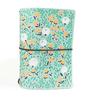 Capa Mint Jardim Silvestre (Para 4 Blocos) Para Planner A.Craft Tamanho Padrão