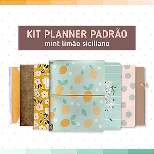 Kit Planner Padrão Mint Limão Siciliano