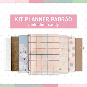 Kit Planner Padrão Pink Plum Candy