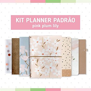 Kit Planner Padrão Pink Plum Lily