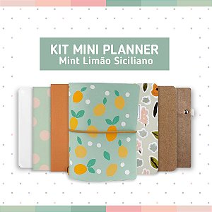 Kit Mini Planner Mint Limão Siciliano