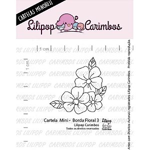 Kit de Carimbos Mini Borda floral 3- Lilipop