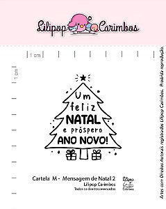 Kit de carimbos M Mensagem de Natal 2