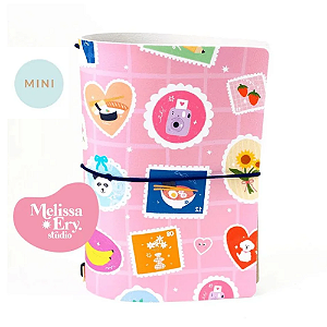 Mini Capa A.Craft- Melissa Ery- Afeto Postal (Para 4 Mini Blocos) Para Mini Planner A.Craft