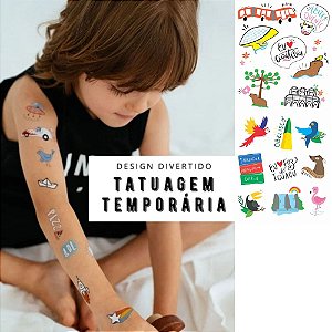 Tatuagem Temporária Infantil Tatufun Modelo: Cidades