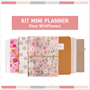 Kit Mini Planner Rosé Wildflowers