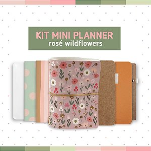 Kit Mini Planner Rosé Wildflowers