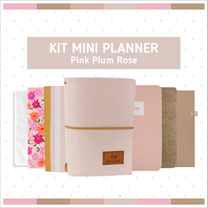 Kit Mini Planner Pink Plum Rose