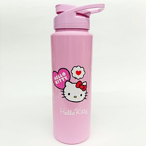Garrafa Plástica Squeeze 750ML Hello Kitty Coração