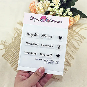 Kit de Carimbos Palavras de Gratidão - Lilipop