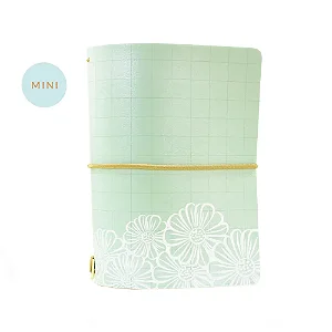 Mini Capa Mint Grid (Para 4 Mini Blocos) Para Mini Planner A.Craft