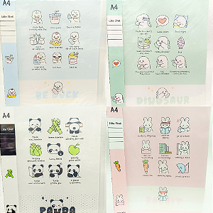 Pasta Catálogo 40 Plásticos A4 Animais