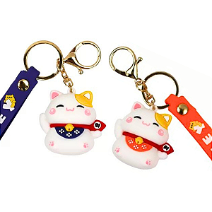 Chaveiro com Alça e Mosquete Maneki Neko