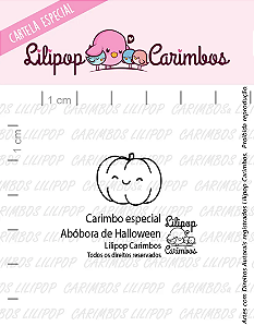 Mini Carimbo Especial Abóbora Halloween - Lilipop