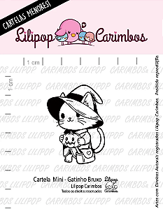 Mini Carimbo Gatinho Bruxo - Lilipop