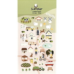 Adesivo Decorativo De Papel Suatelier Village