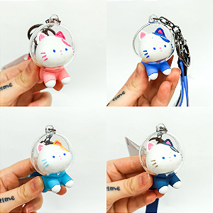 Chaveiro com Alça e Mosquete Gato Espacial