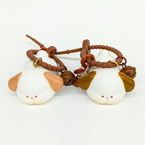 Chaveiro com Guizo Cachorrinho Deitado